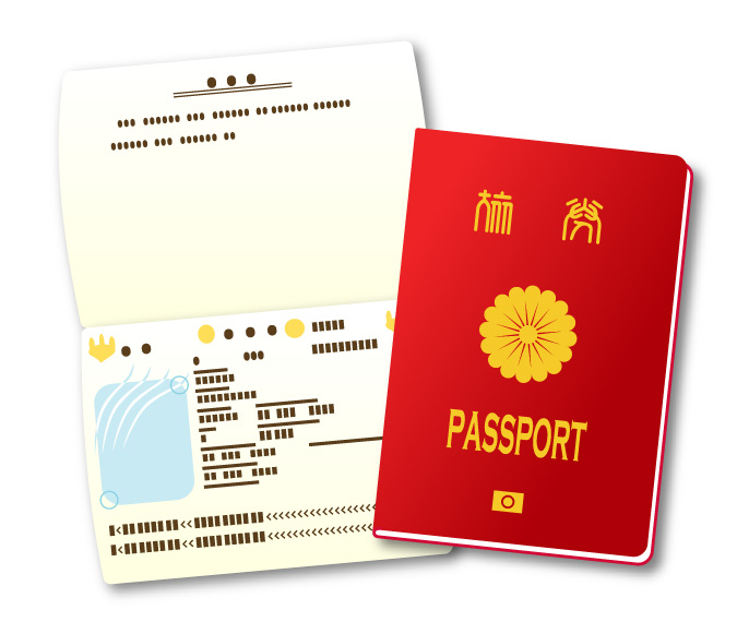 パスポートの顔写真のページ