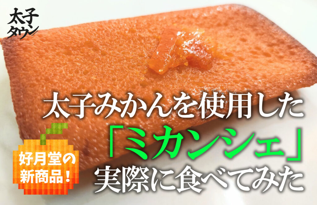 好月堂の新商品！太子みかんを使用した「ミカンシェ」実際に食べてみた